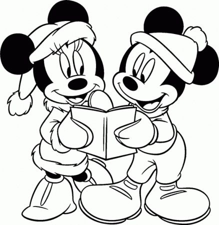 Pictures Disney Christmas Coloring Pages - Christmas Coloring 