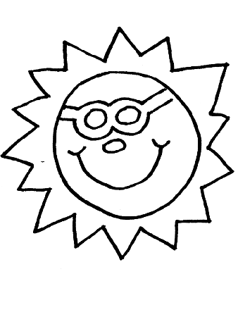 Sun Coloring Pages (7) | Coloring Kids
