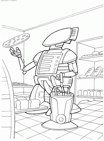 Free games for kids » Future robots coloring pages 2