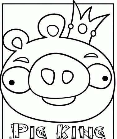 Pig King of Angry Birds - free coloring pages | Coloring Pages
