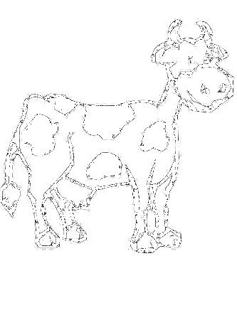 Cattle (Cow) Coloring Pages