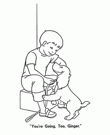 Pet Dog Coloring Pages | Free Printable Pet Coloring Pages Ginger 