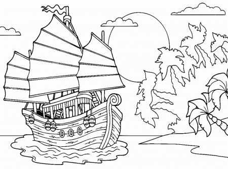 water transportation Colouring Pages (page 2)