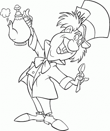 Disney Coloring Games Mad Hatter Coloring Pages Online Coloring 