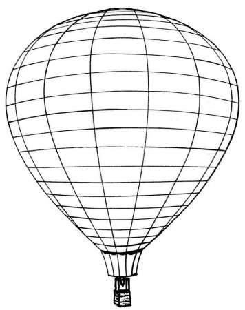 Hot Air Balloon Coloring Pages Images & Pictures - Becuo