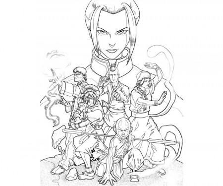 Coloring Pages Avatar The Last Airbender Aang Page Print This Tattoo