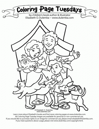 dulemba: Coloring Page Tuesday - Family