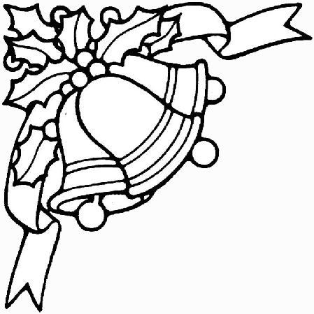 Christmas Bells Coloring Pages 1 | Purple Kitty