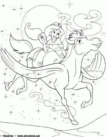 Fairy Magic Coloring Pages Fairy And Pegasus Flying Horse 192819 