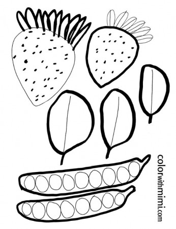 Printable Fruits And Vegetables Coloring Pages Images & Pictures 