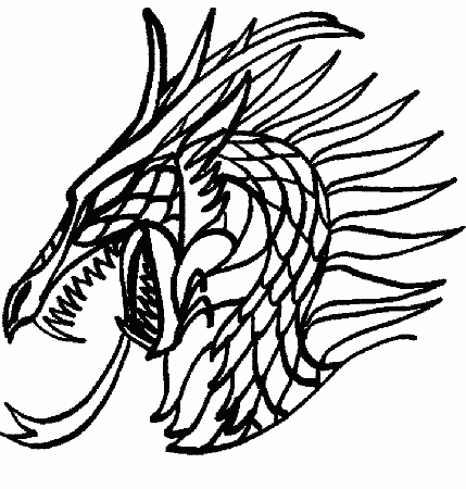 Dragon Coloring Pages Realistic : Dragon Coloring Pages. Dragon 