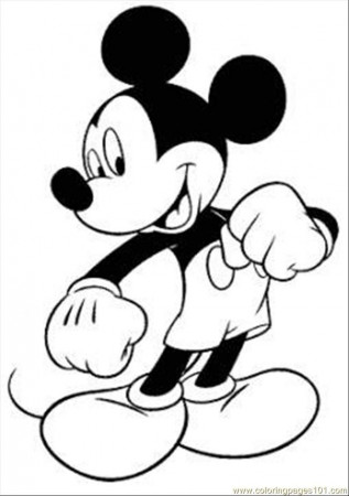 printable coloring page Mickey Mouse Coloring Page | coloring pages
