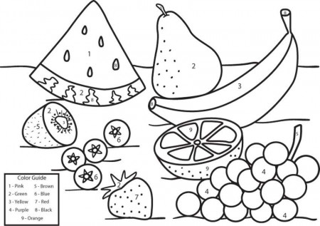 fruit coloring by number - games the sun | games site flash games 