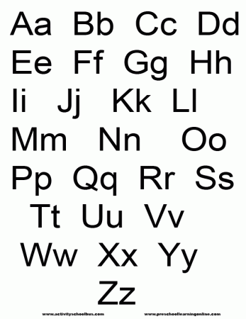 Free Printable Alphabet-Alphabet Printables-Printable Letters