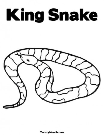 Speckled King Snake Coloring Pages