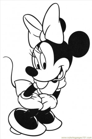 minnie color design Colouring Pages