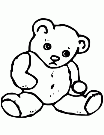 Teddy-bear-coloring-pages-7 | Free Coloring Page Site
