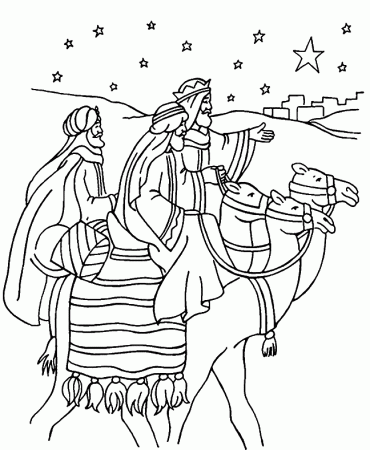 Coloring Page - Three kings coloring pages 3