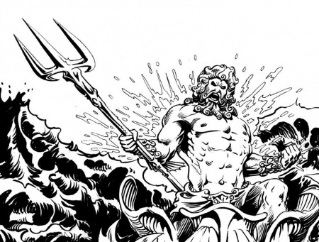 Poseidon Coloring Pages Coloring Book Area Best Source For 223790 