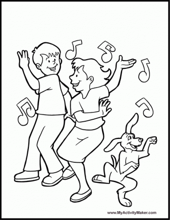 dance coloring pages for kids to Print | Free Coloring Pages