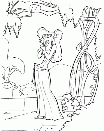 hercules meg Colouring Pages (page 3)