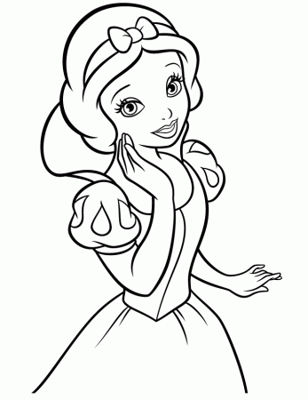 Snow Girl Colouring Pages