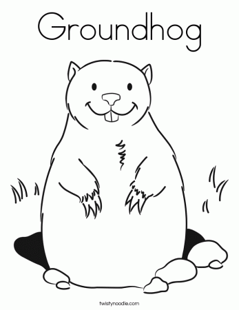 Groundhog Day Coloring Pages for Kids- Free Printable Coloring Sheets