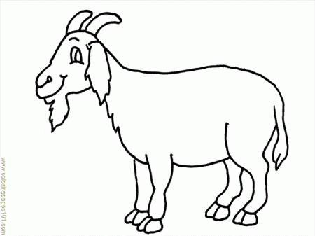Coloring Pages Color Goat2 (Mammals > Goat) - free printable 