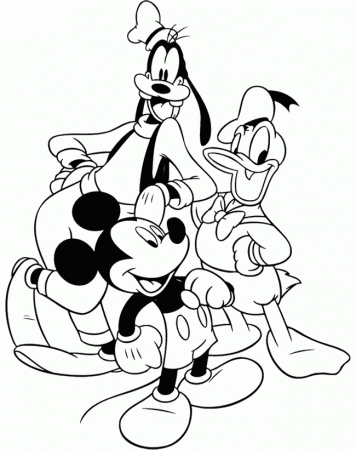 Mickey Mouse And Friends Coloring Page : KidsyColoring | Free 