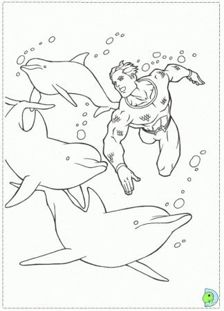 Aquaman Coloring page
