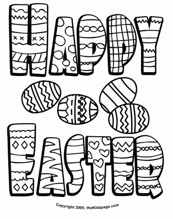 Printable Easter Coloring Pages For Kids | Bulbulk Com