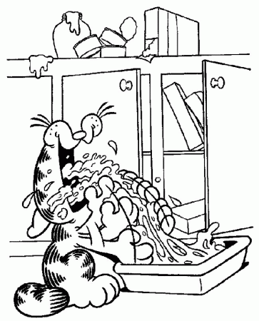 Garfield Coloring Pages 12 | Free Printable Coloring Pages 