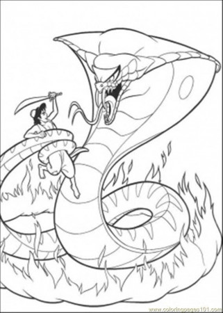 Coloring Pages Addin And Snake Coloring Page (Cartoons > Aladdin 