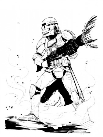 clone trooper Coloriage