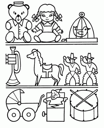 Christmas Toys Coloring Pages - Toys in the Attic Christmas 