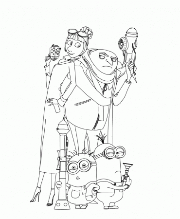 Unified Mutually Protect Coloring Pages - Despicable Me Coloring 