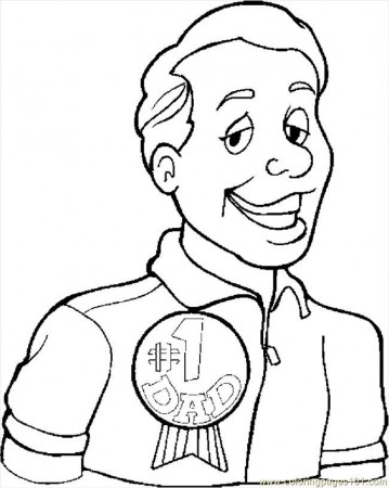 Coloring Pages Dad 1 (Education > Father's Day) - free printable 