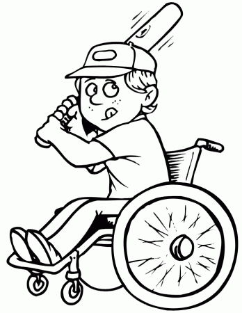 Wheelchair Coloring Pages 2 | Free Printable Coloring Pages