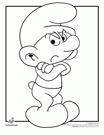 smurf page 6 Colouring Pages