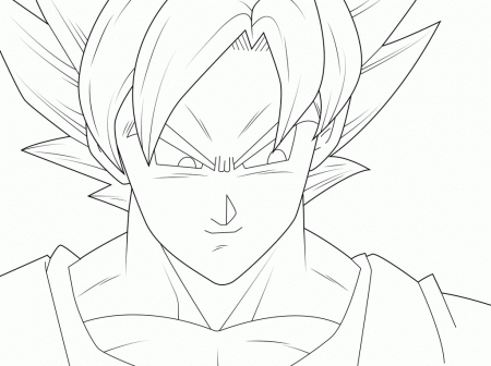 Cartoon Coloring Image Search: Goku Super Saiyan 7 Coloring Page 