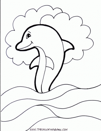 Top Dolphin Coloring Pages | Laptopezine.
