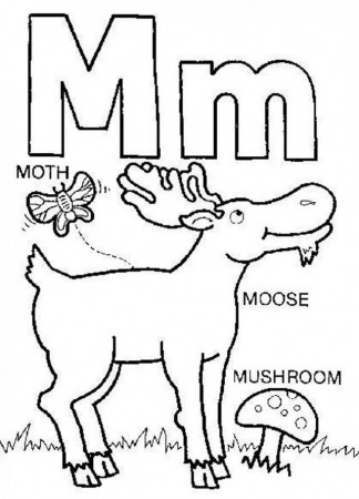 Download M Words Free Alphabet Coloring Pages Or Print M Words 
