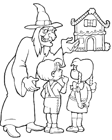 Hansel And Gretel Coloring Pages - Free Printable Coloring Pages 