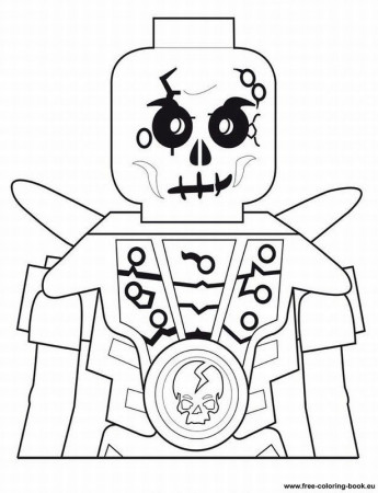 Free coloring pages LEGO Skull | Color Printing|Sonic coloring 