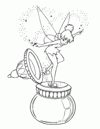 Download Free Tinkerbell Fairy Coloring Book