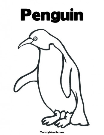 Penguin Coloring Page X