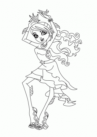 Monster High Coloring Pages for Kids- Printable Coloring Sheets