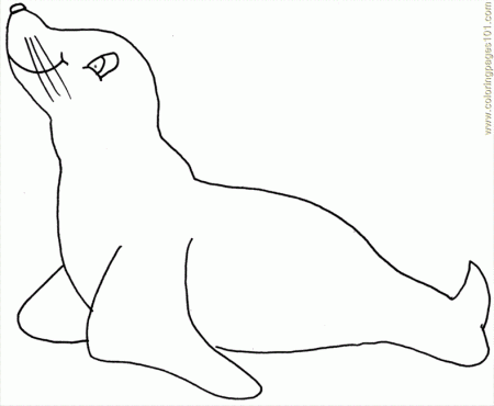 e seal Colouring Pages (page 2)