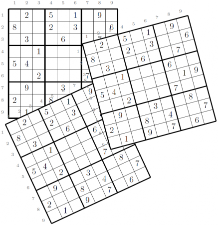 sudoku - TikZ - Random superposition of drawings - TeX - LaTeX 