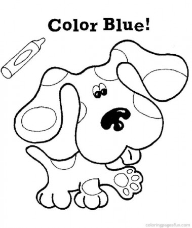 Blues Clues | Free Printable Coloring Pages – Coloringpagesfun.com 